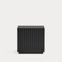 Mesita de noche DORIC de 52 cm con 1 cajón, en negro y gris antracita – Teulat