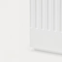 Mesita de noche DORIC de 52 cm con 1 cajón, en blanco y crema – Teulat