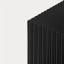 Cómoda DORIC de 100 cm con 2 puertas y 2 cajones, en negro y gris antracita – Teulat