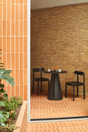 Mesa redonda alta CEP de 65 cm, en negro – Teulat