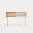 Consola YOKO de 120 cm con 2 cajones, en roble y crema – Teulat