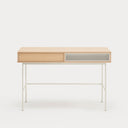 Escritorio YOKO de 120 cm con 1 cajón, en roble y crema – Teulat