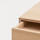 Escritorio YOKO de 120 cm con 1 cajón, en roble y crema – Teulat