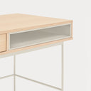 Escritorio YOKO de 120 cm con 1 cajón, en roble y crema – Teulat