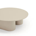 Mesa de centro redonda TOTEM de 110 cm, en arena – Teulat