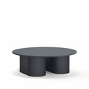 Mesa de centro redonda TOTEM de 110 cm, en gris antracita – Teulat