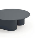 Mesa de centro redonda TOTEM de 110 cm, en gris antracita – Teulat