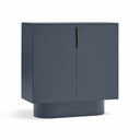 Mueble auxiliar alto TOTEM de 110 cm con 2 puertas, en gris antracita – Teulat