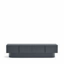 Mueble TV TOTEM de 200 cm con 4 puertas, en gris antracita – Teulat