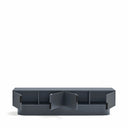 Mueble TV TOTEM de 200 cm con 4 puertas, en gris antracita – Teulat