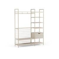 Vestidor abierto AMARA de 140 cm con cajón