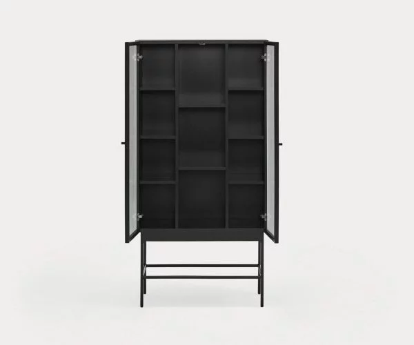 Mueble auxiliar Blur en negro con 2 puertas