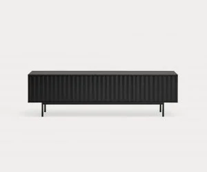 Mueble TV negro de la Colección Sierra con 3 puertas