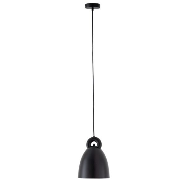 Lámpara de techo SEGART negra. Una minimalista lámpara de techo de líneas muy puras fabricada en aluminio color negro.