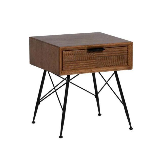 Mesita LAGOM de madera y metal