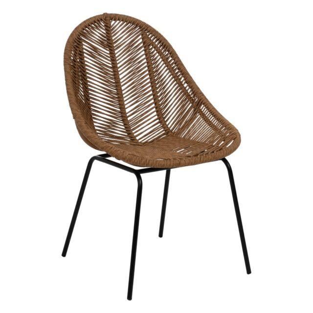 Silla Malta natural de polietileno y acero