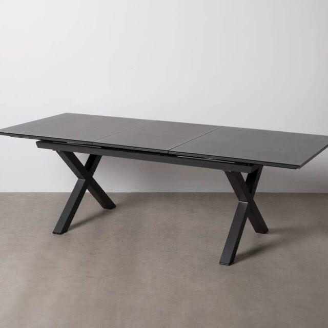 mesa de comedor extensible TRENTO Antracita