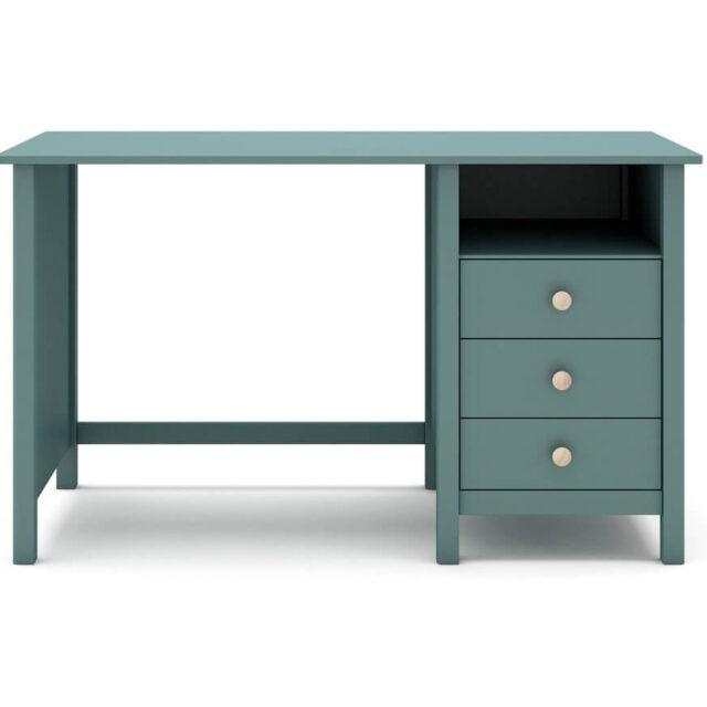 Escritorio Maxim verde 3 cajones y 1 hueco