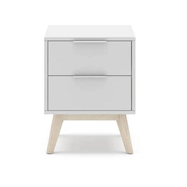 Mesita de noche Campus de 2 cajones