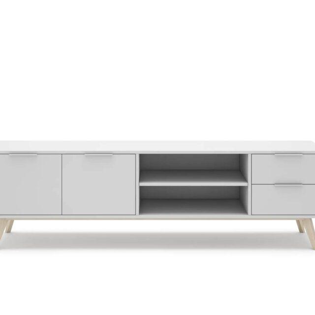 Mueble TV Campus con 2 puertas 2 huecos y 2 cajones