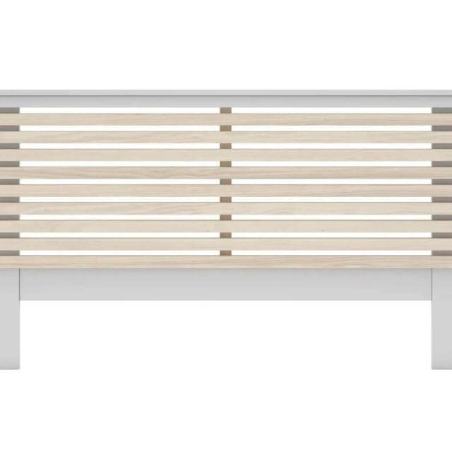 Cabezal de madera para cama grande CAMPUS blanco