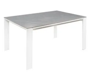 Mesa Extensible JANET 140 -240 gris y blanca