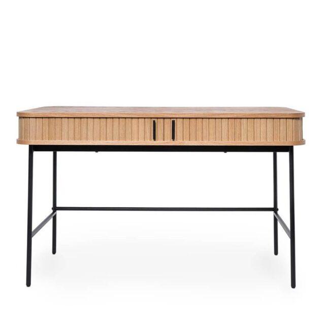 Mesa de escritorio Cornell roble y negra