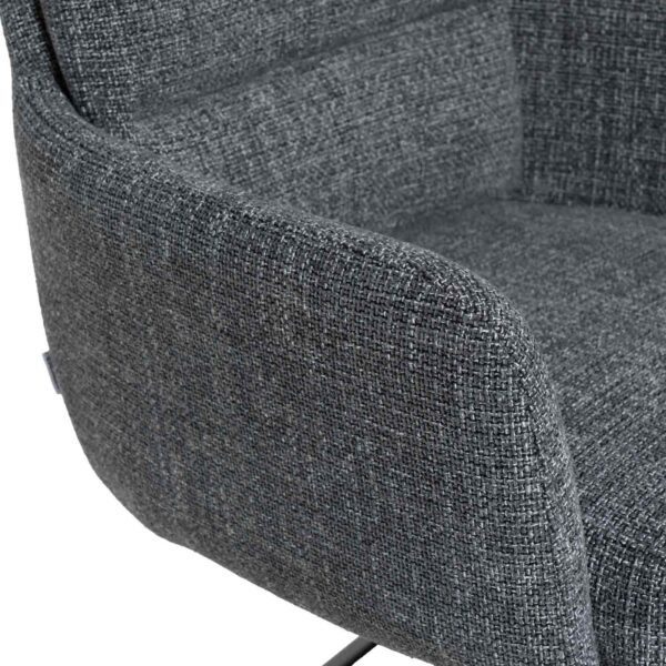 Silla de escritorio LISETTE Gris Oscuro