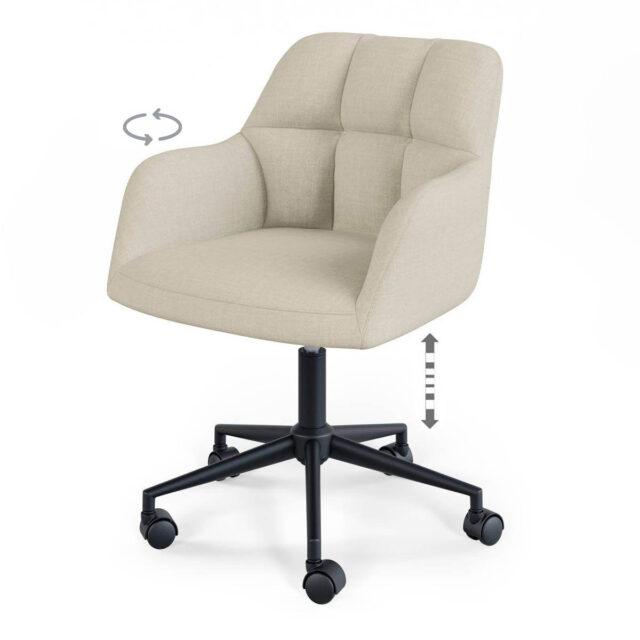 Silla de oficina STANFORD beige