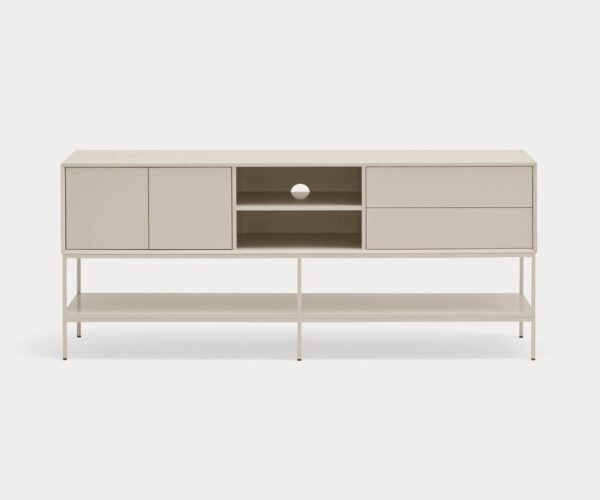 Mueble TV Platt 2 puertas 2 cajones color arena