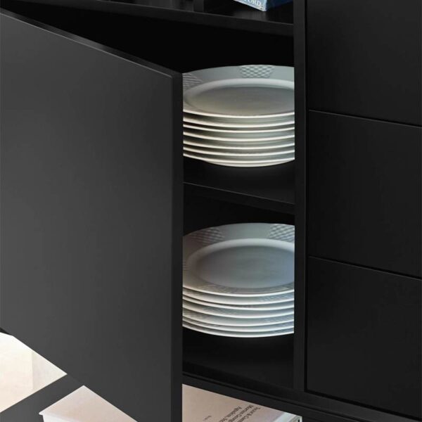 Mueble auxiliar PLATT color negro