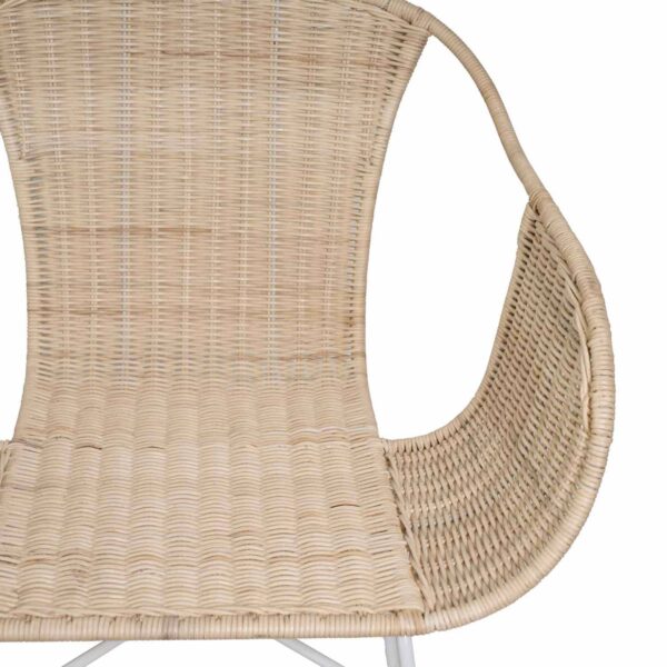 Silla ALLEGRA natural y blanco