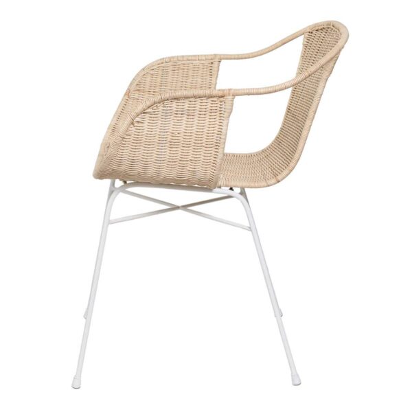 Silla ALLEGRA natural y blanco