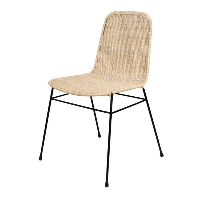 Silla COLETTE natural - negro