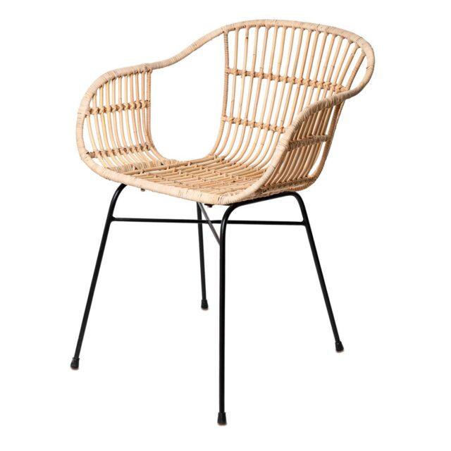 Silla NANCY Natural y Negro