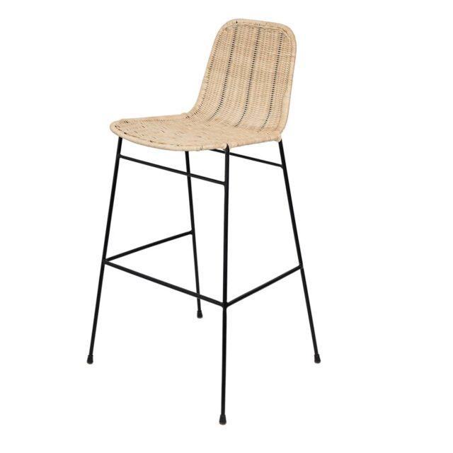 Taburete CARLO natural y negro