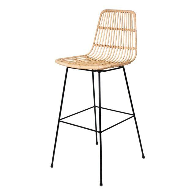 Taburete GUIDO natural y negro
