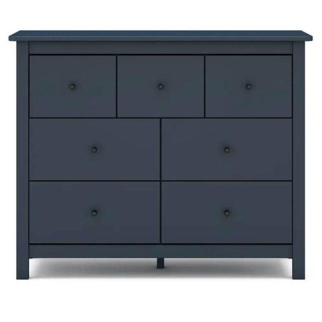 Cómoda Musgo 7 cajones azul