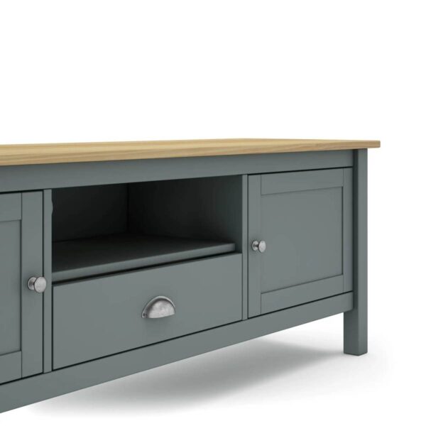 Mueble TV MUSGO kaki y roble
