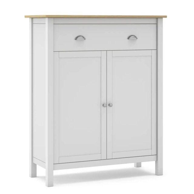 Mueble auxiliar MUSGO blanco y roble