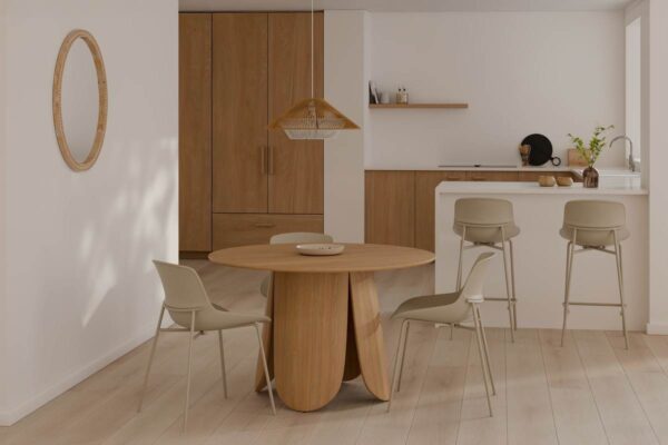 Taburete Bajo Fabian beige