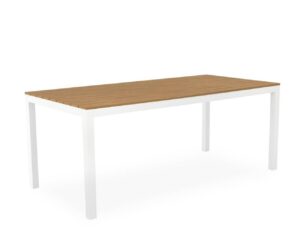 Mesa de exterior fija CINTHIA blanca