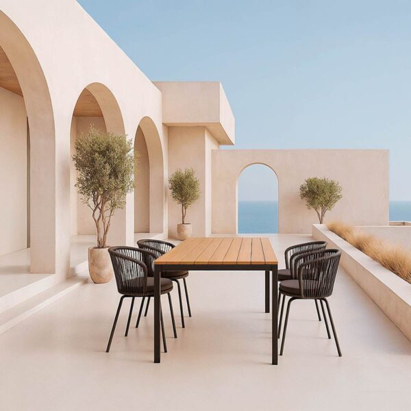 Silla de exterior Vilma Gris