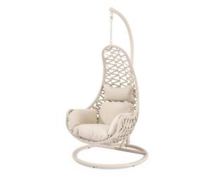 Sillón colgante de exterior CONSTANZA beige