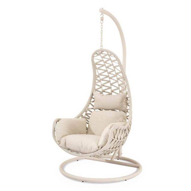 Sillón colgante de exterior CONSTANZA beige