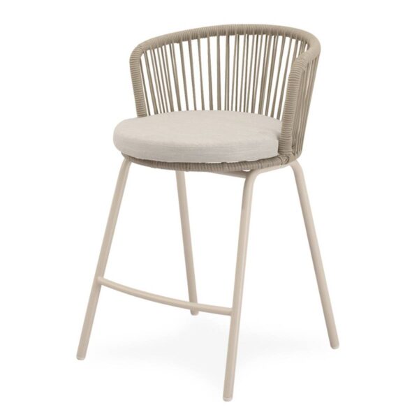 Taburete de exterior Pierre Beige
