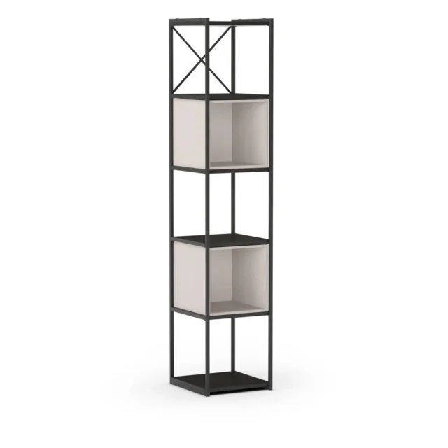 Estanteria ANYA negra y crema de 36cm