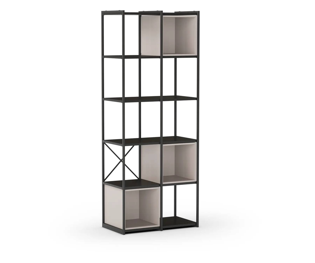 Estanteria ANYA negra y crema de 70cm