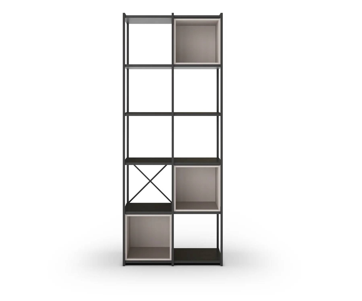 Estanteria ANYA negra y crema de 70cm