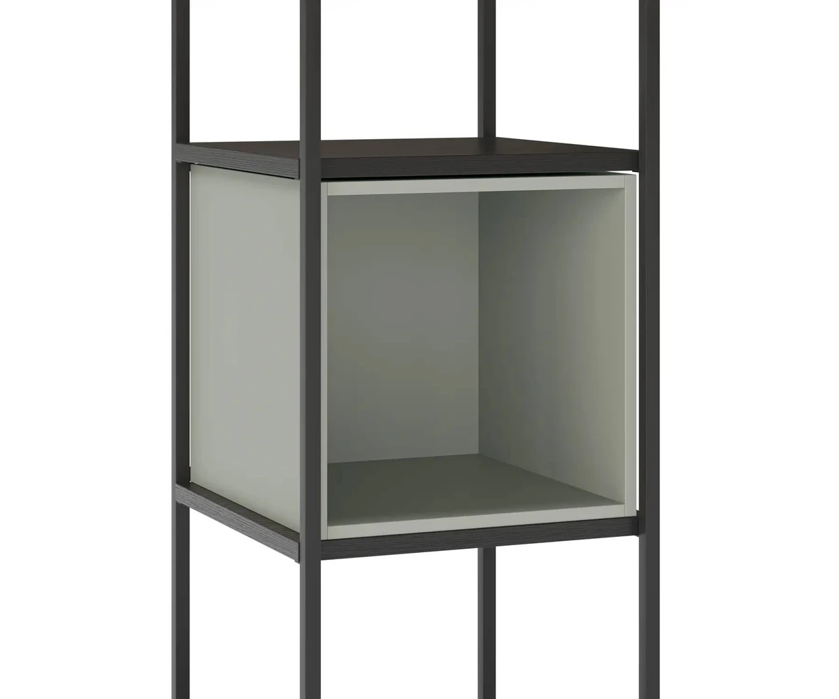 Estanteria ANYA negra y verde de 36cm